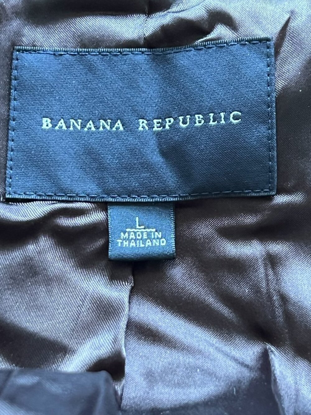 Banana Republic 100% Wool Herringbone Cape Jacket Gray Size L - Picture 11 of 12